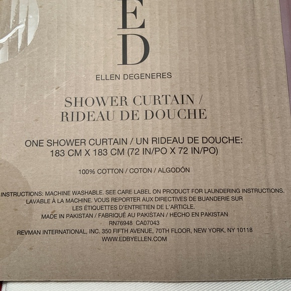 Augie Jack Russell Shower Curtain by ED - Picture 4 of 4